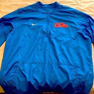Ole Miss Powder Blue Nike Light Quarterzip